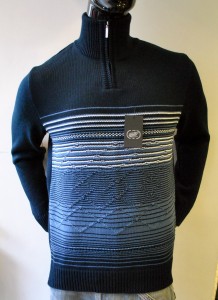 Джемпер короткая молния 1887 синий