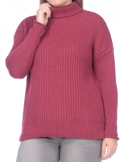 Джемпер высокое горло л0628 бархат