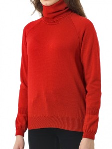 Джемпер высокое горло л1043 мак