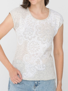 Джемпер короткий рукав л20556 аэлита