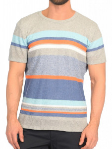 Джемпер короткий рукав 22313 серый