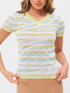 Джемпер короткий рукав л20975 салатовый