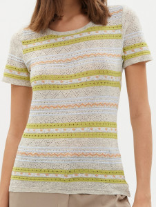 Джемпер короткий рукав л0301 лен 7