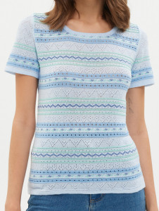 Джемпер короткий рукав л0301 голубой 1