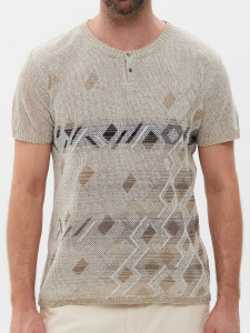 Джемпер короткий рукав 1820 лен 1