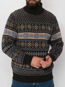 Джемпер высокое горло 2271 шоколад