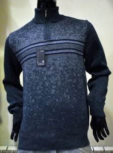 Джемпер короткая молния 1743 джинс 1