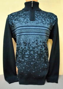 Джемпер короткая молния 1743 джинс 2