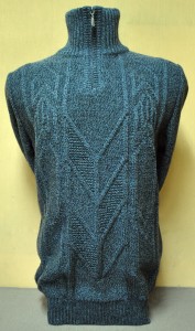 Джемпер короткая молния 1587 джинс 1