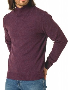 Джемпер высокое горло 2026 бордо 2