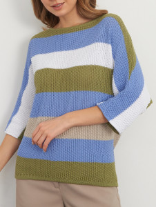 Джемпер короткий рукав л1322 лайма