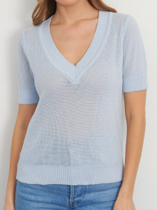 Джемпер короткий рукав л1321 водопад