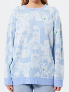 Джемпер л1400 голубой