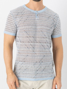 Джемпер короткий рукав 21813 джинс