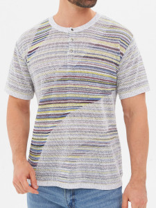 Джемпер короткий рукав 22465 серый