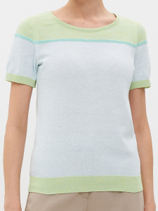 Джемпер короткий рукав л1399 мята