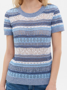 Джемпер короткий рукав л1240 джинс 2