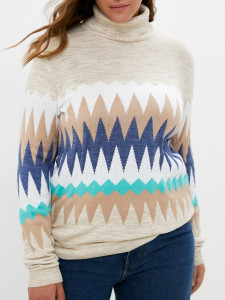 Джемпер высокое горло л1290 рислинг