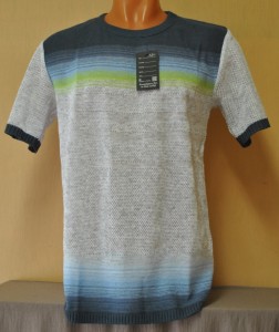 Джемпер короткий рукав 1320 серый 3