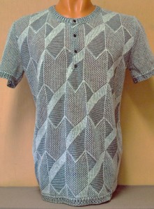 Джемпер короткий рукав 1477 серый 1