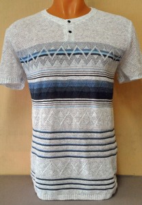 Джемпер короткий рукав 1557 серый 2