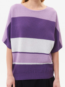 Джемпер короткий рукав л1406 сирень