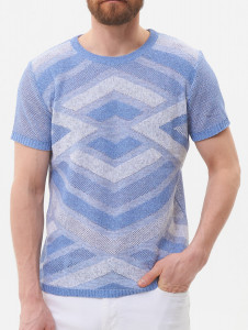 Джемпер короткий рукав 2239 джинс