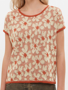 Джемпер короткий рукав л1346 солнечный