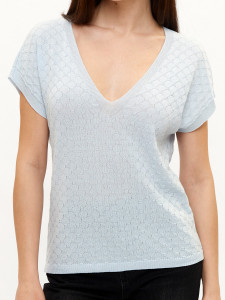 Джемпер короткий рукав л1497 опал