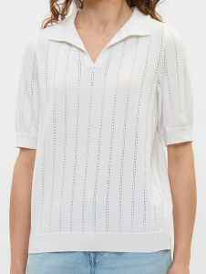 Джемпер короткий рукав л1502 белый