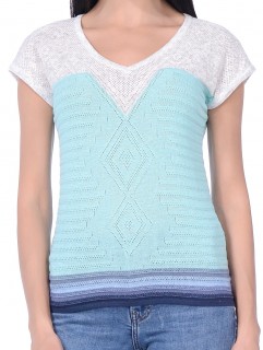 Джемпер короткий рукав л0269 мята 1