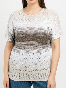 Джемпер короткий рукав л1097 лен