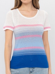 Джемпер короткий рукав л0565 белый 1