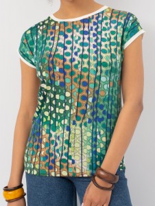 Джемпер короткий рукав в1239 Лиана