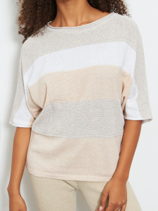 Джемпер короткий рукав л0711 латте