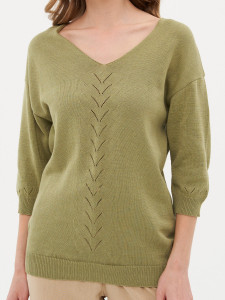 Джемпер короткий рукав л1339 олива