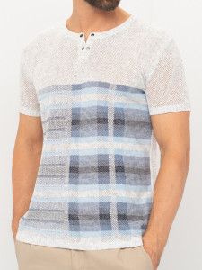 Джемпер короткий рукав 21826 серый 2