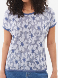 Джемпер короткий рукав л1346 джинс