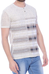 Джемпер короткий рукав 21826 лен 3