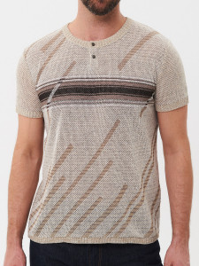 Джемпер короткий рукав 2107 лен 1