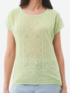 Джемпер короткий рукав л1125 салатовый