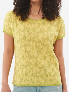 Джемпер короткий рукав л1346 лайм