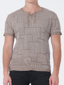 Джемпер короткий рукав 2105 лен 1