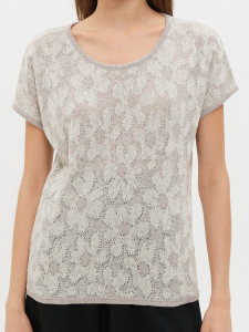 Джемпер короткий рукав л1346 лен 2