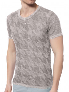 Джемпер короткий рукав 2136 серый 1