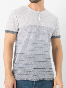 Джемпер короткий рукав 22414 джинс