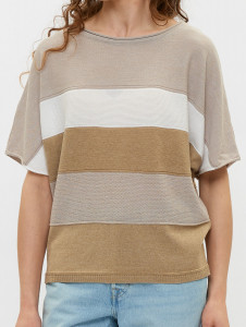 Джемпер короткий рукав л1483 лен