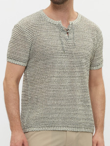 Джемпер короткий рукав 2464 лен 1