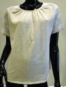 Джемпер короткий рукав л0463 беж 1