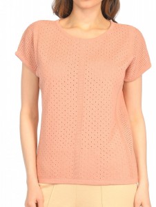 Джемпер короткий рукав л1105 пудра